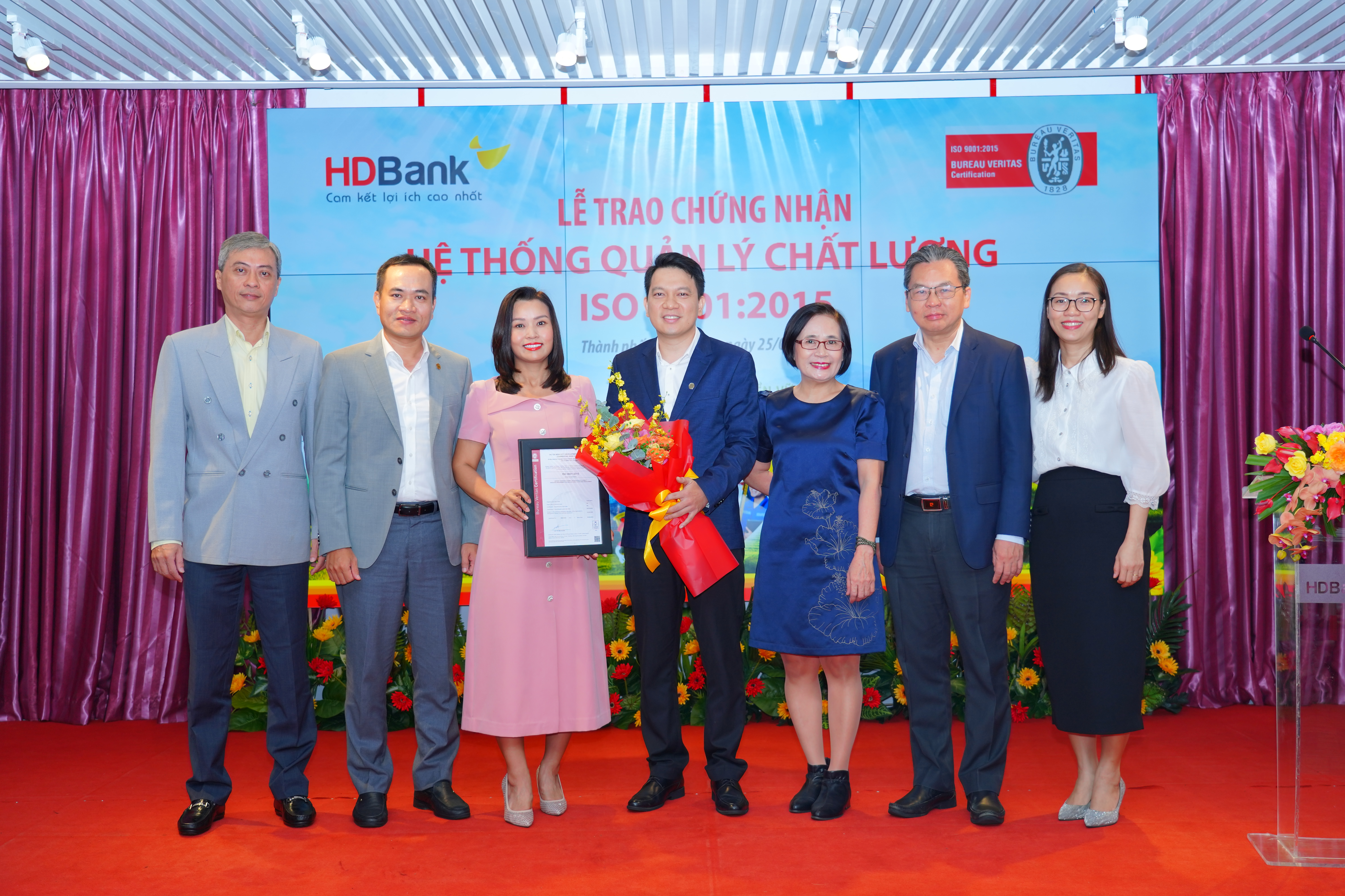 Bureau Veritas cấp chứng chỉ ISO 9001 cho HDBank